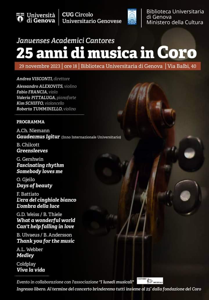 I Lunedi Musicali in Biblioteca Universitaria 2023